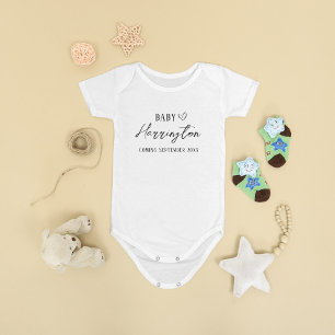 Body Nouveau nom du bébé Date de la prochaine T-shirt c