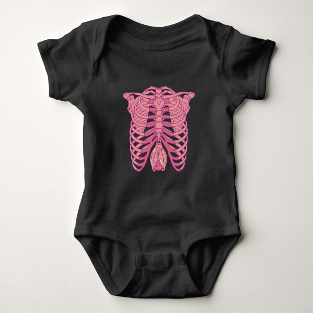 Body Nu Goth Bat Skeleton esthétique gothique wiccan pa (Devant)