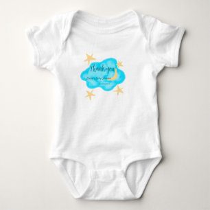 Body Nuage étoile lune aquarelle baby shower ajoutez no