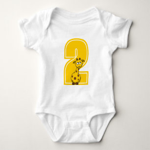Body Numéro de Girafe Personnalisé Bodysuit bébé