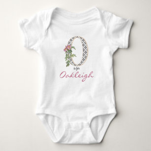 Body Oakleigh Nom Révéler Floral Lettre O Fleur Fille