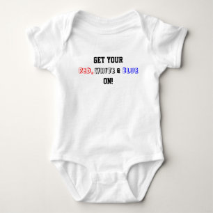 Body Obtenez Votre Rouge Blanc Bleu Sur USA Baby