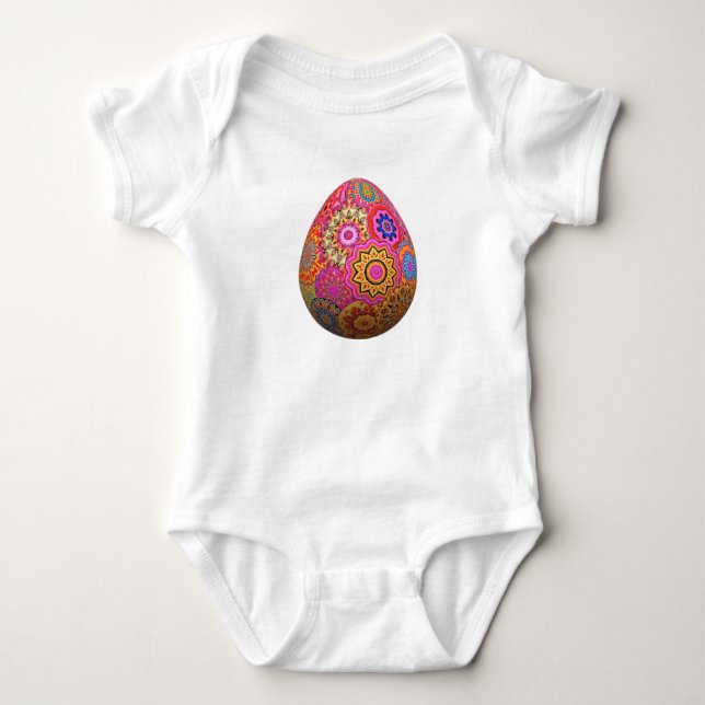 Body OEuf de Pâques aux motifs colorés (Devant)