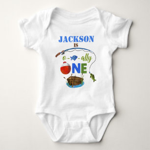 Body Ofish-ally ONE baby bodysuite O-fish-ally Big ONE