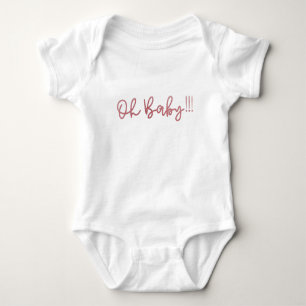 Body Oh Baby Blush Rose Pailleté Moderne Funky Fun Bébé