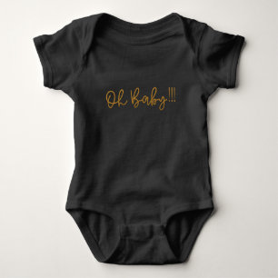 Body Oh Baby jaune feuille d'or moderne funky fun
