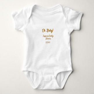 Body oh bébé fête de bébé mixte orange doré n