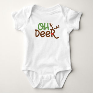 Body Oh Deer Christmas Holiday Baby Bodysuit