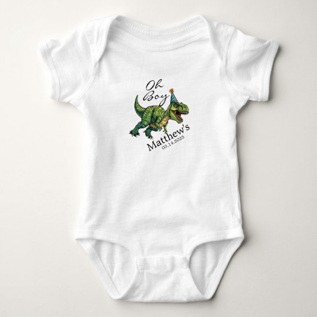 Body Oh mon Dieu ! Baby shower Dinosaur (Devant)