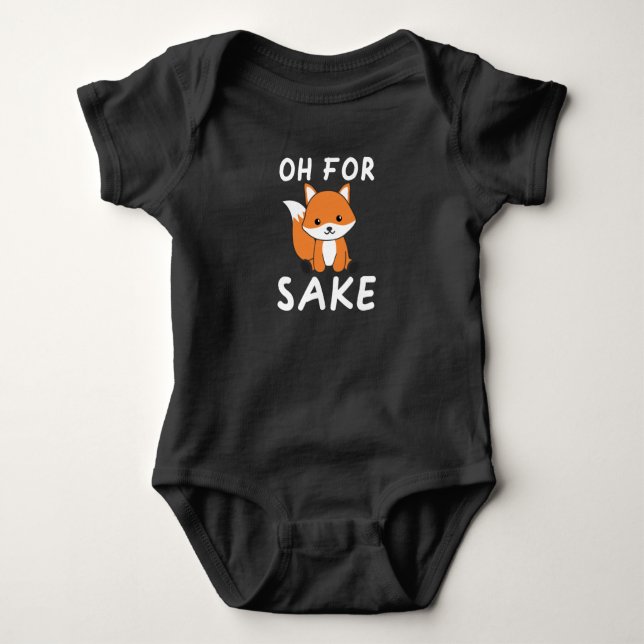 Body Oh Pour Fox Sake Funny Foxes Pun (Devant)