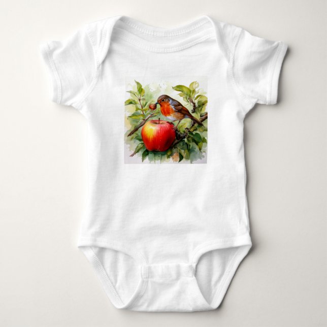 Body Oiseau Fantaisiste et Délice de Pomme (Devant)