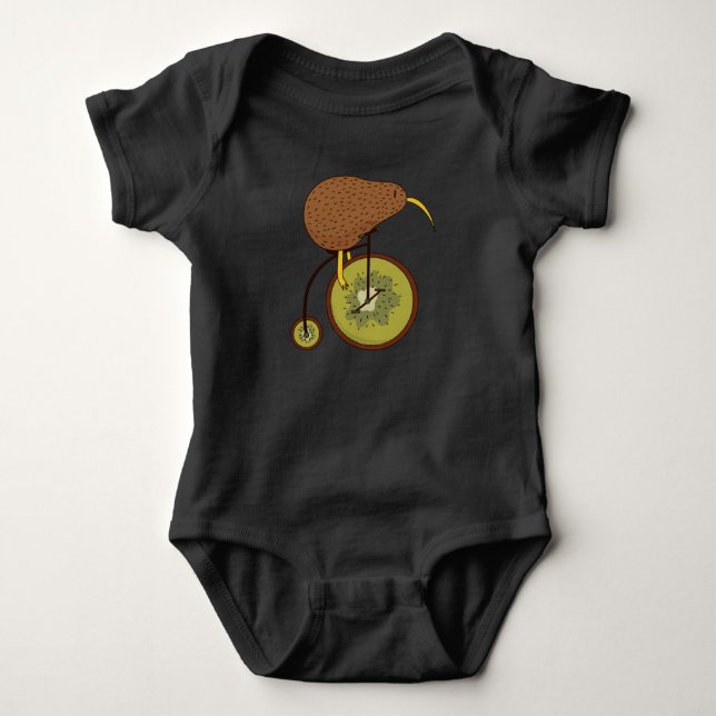 Body Oiseau Kiwi Cool sur Design de Fruit de Kiwi (Devant)