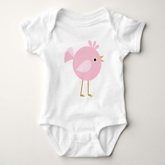 Body Oiseau rose doux (Devant)
