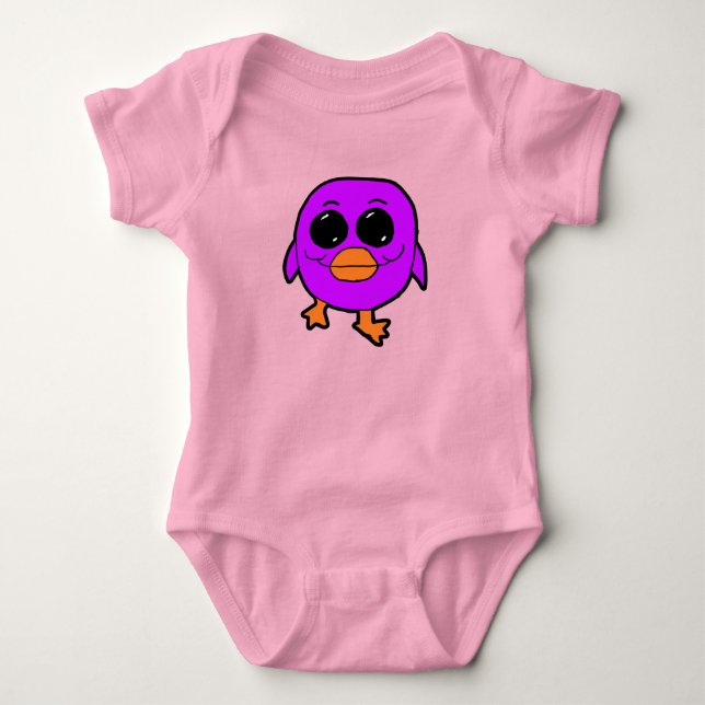 Body Oiseau Violet Mignon (Devant)