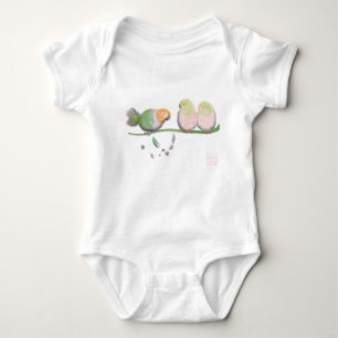 Body Oiseaux roses par BabyLaia