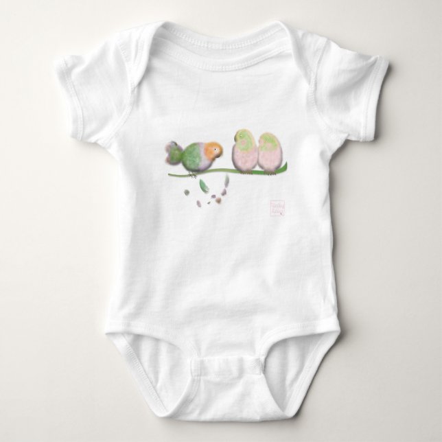 Body Oiseaux roses par BabyLaia (Devant)