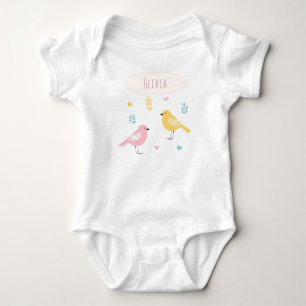Body Oiseaux scandinaves fantaisistes personnalisés mig
