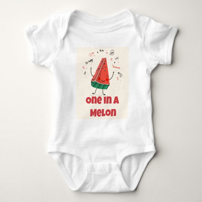 Body One in a Melon - Watermelon Baby Bodysuit (Devant)
