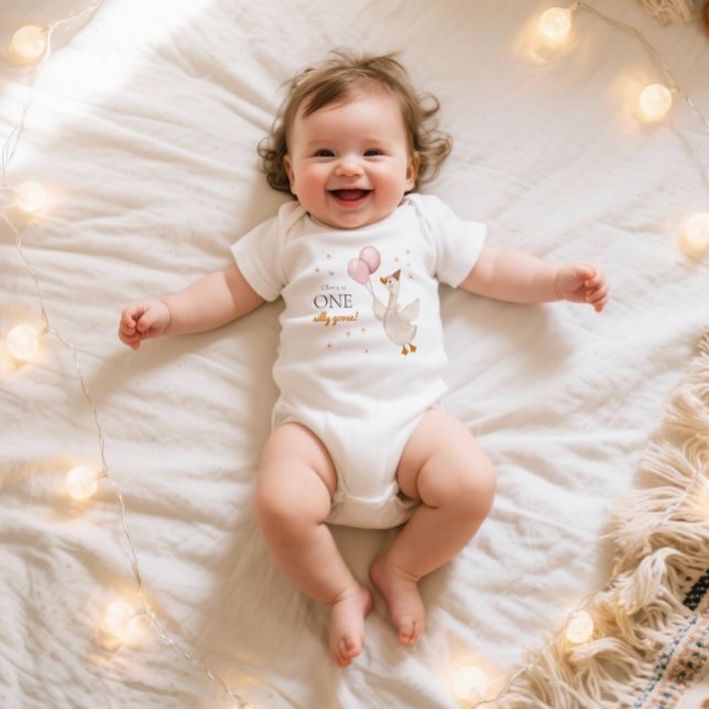 Body One Silly Goose Spring Party Farm First Birthday (Créateur téléchargé)