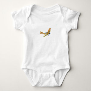 Body Onesy avec Bi jaune - Avion, Avion, Avion