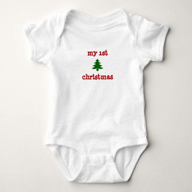 Body onsie de "mon ęr Noël" avec l'arbre (Devant)