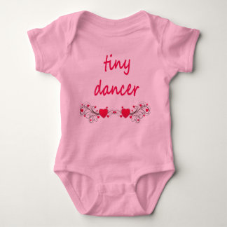 Body Onsie de tutu, rose. Illustration "de danseur