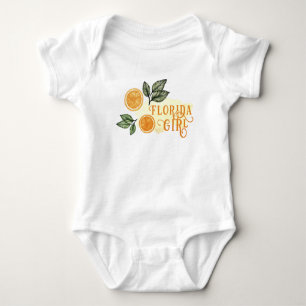 Body Orange agrumes Fruit Floride Girl Baby Bodysuit