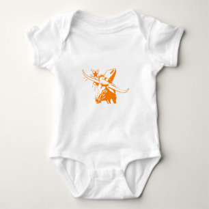 Body Orange Longhorn Steer avec Casquette Cowboy
