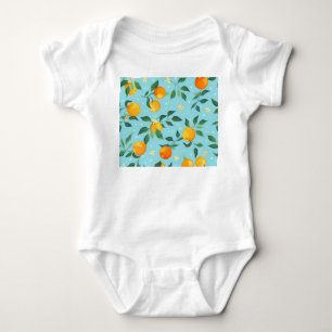 Body Oranges, fleurs : textile sans couture motif.