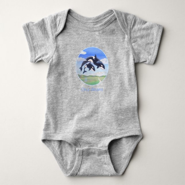 Body Orca Dreams Baby Bodysuit (Devant)