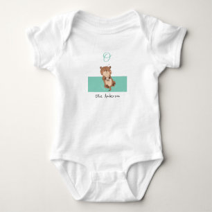 Body Otter ・ Ajoutez votre nom Joli Monogramme Alphabet