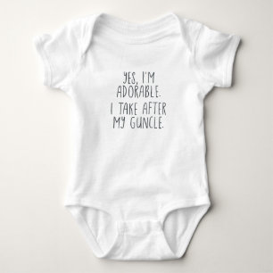 Body Oui, je suis adorable. Je prends après mon Guncle