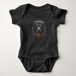 Body Ours astronaute avec peinture néon qui goutte Anim