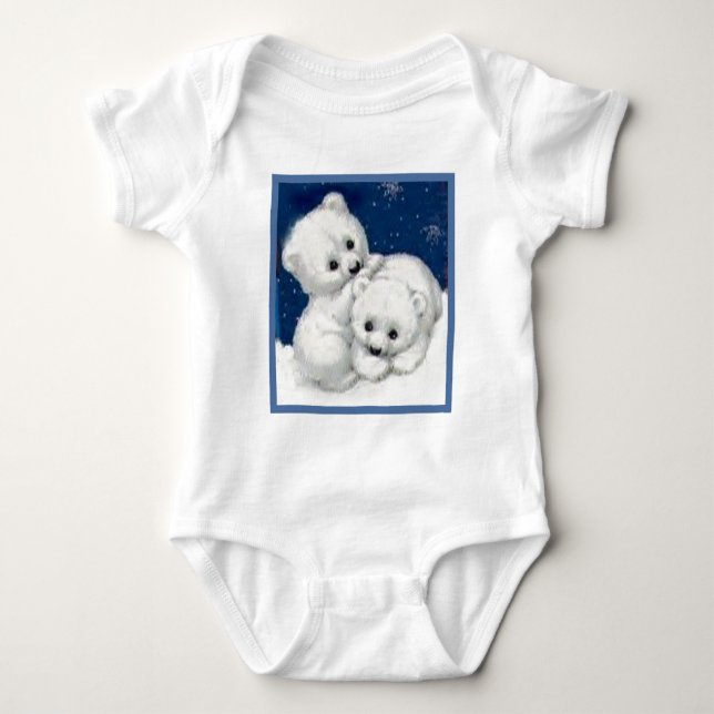 Body Ours blanc mignon CUB (Devant)