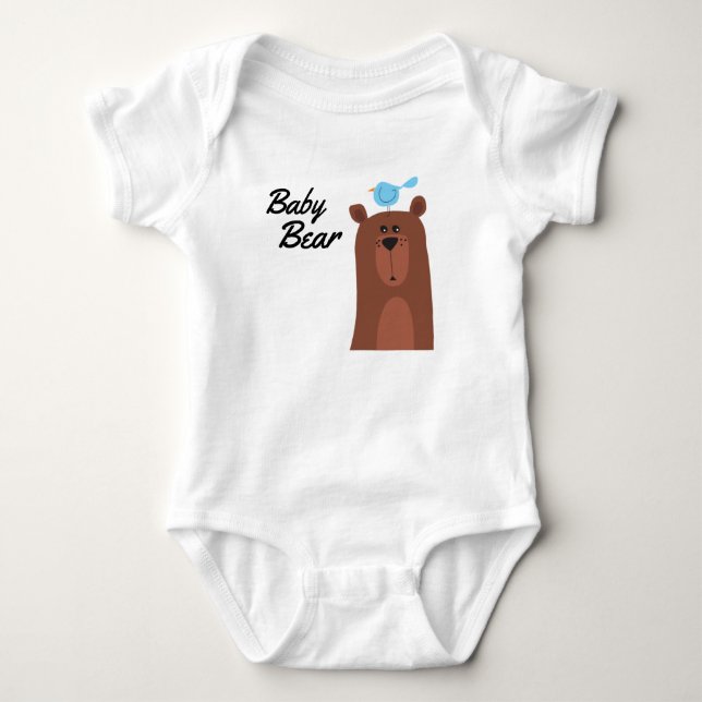 Body Ours De Bébé Avec Oiseau Meilleurs Amis (Devant)