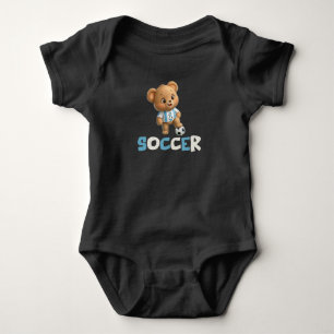 Body Ours de football, animal sportif mignon