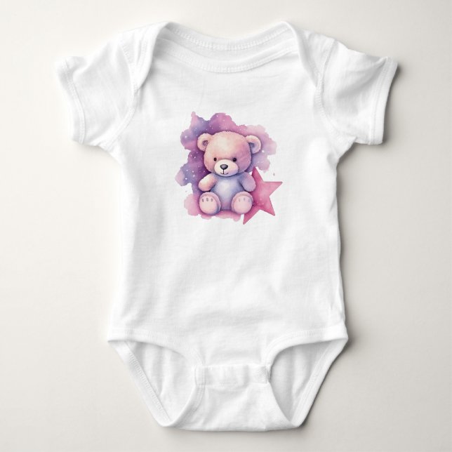 Body Ours en peluche Pink Star (Devant)