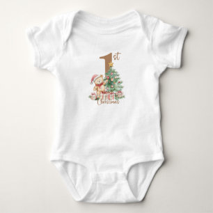 Body Ours en peluche pour le 1er Noël de bébé