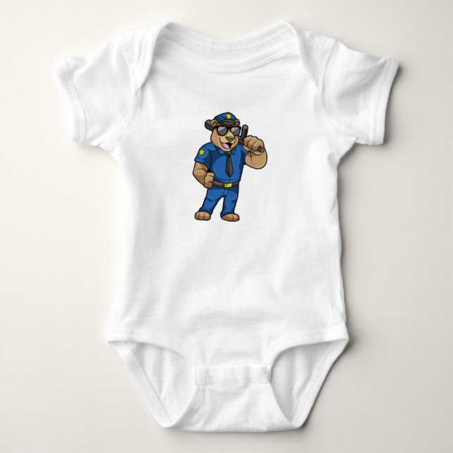 Body Ours en tant qu'agent de police en uniforme de pol (Devant)