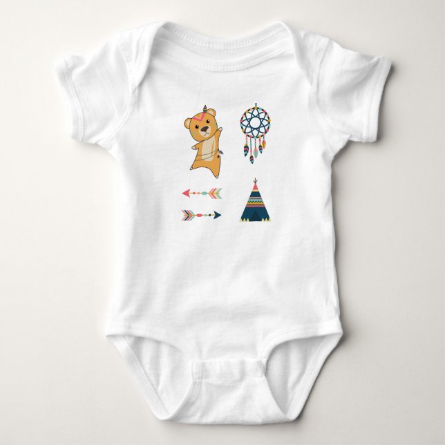 Body Ours indien jaune Fashing Teddy Feather (Devant)