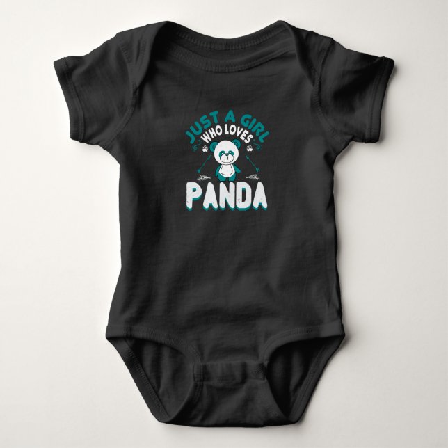 Body Ours - Juste Une Fille Qui Aime Panda (Devant)