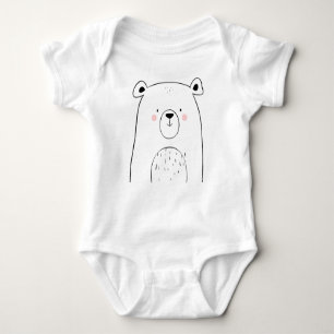 Body Ours mignon Bodysuit bébé Forêt de forêt animale