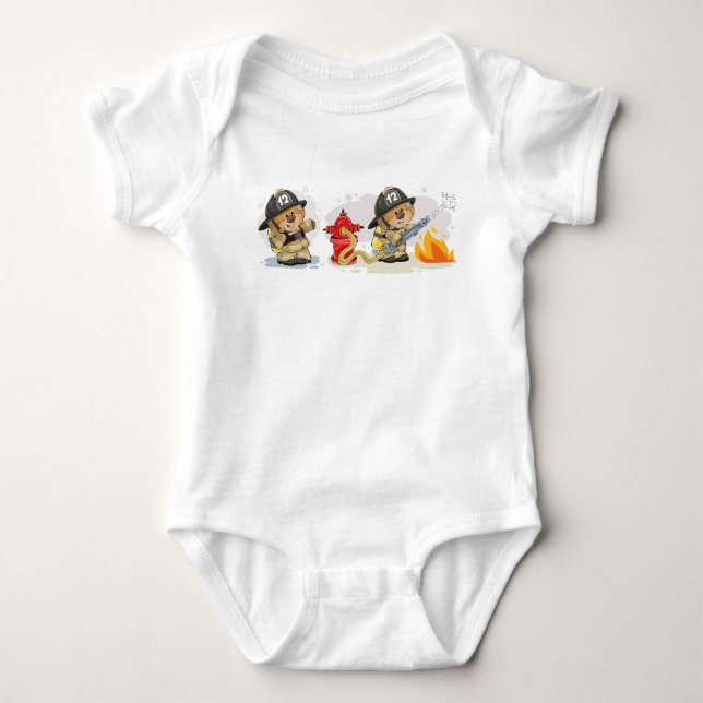 Body Ours Mignons de Lutte Contre l'Incendie (Devant)