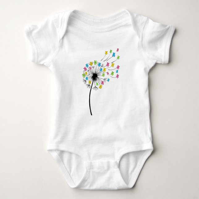 Body Ours mignons volants flux de pissenlit (Devant)