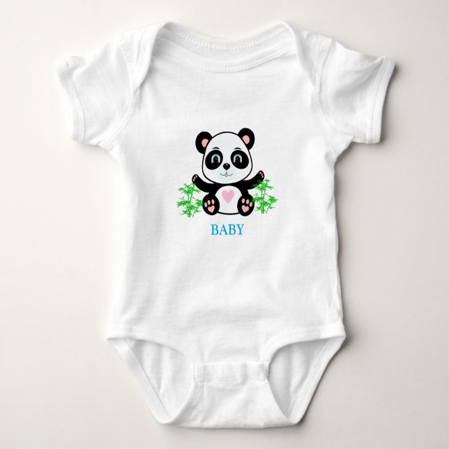 Body Ours Panda & Plants de Bambou (Devant)