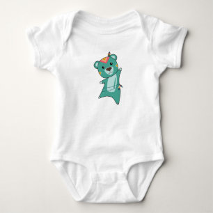 Body Ours turquoise indien Carnaval Teddy plume