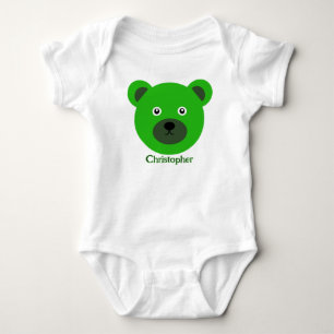 Body Ours vert mignon