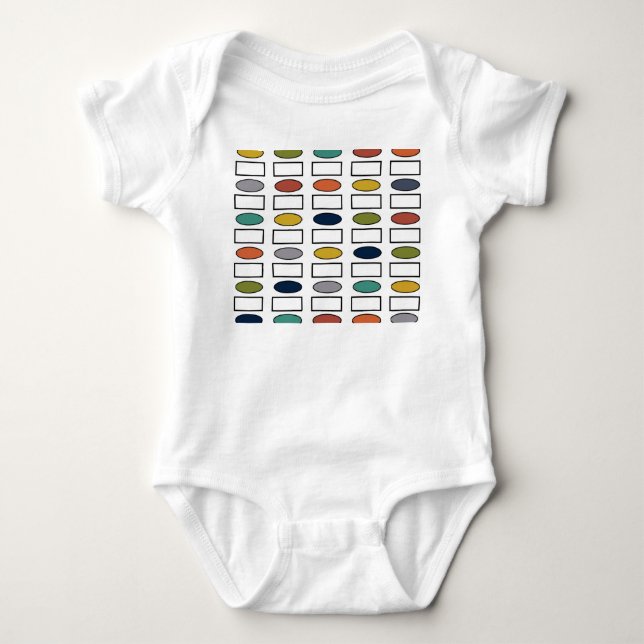 Body Ovales et Rectangles Bodysuit bébé (Devant)