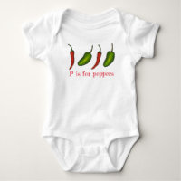 P est pour Peppers Chili Jalapeño Veggie Letter P