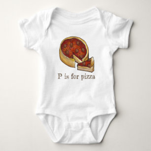 Body P est pour Pizza Alphabet Pepperoni Deep Dish Pie
